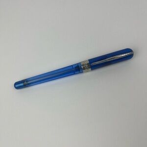 Pineider Avatar UR Traveler Neptune Blue Clear Fountain Pen Fine SS Nib